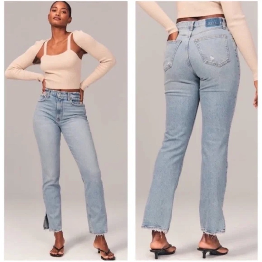 Abercrombie & Fitch 90's Straight Ultra High Rise